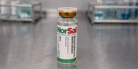 sterile saline solution 0.9% UK norsal vial sodium chloride